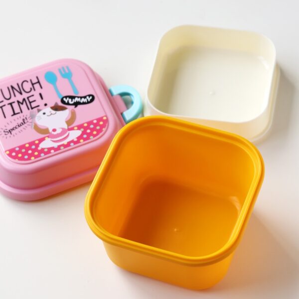 Kid's Cartoon Healthy Plastic Lunch Box - Image 4