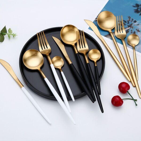 Kitchen Stainless Steel Flatware Set - Image 4