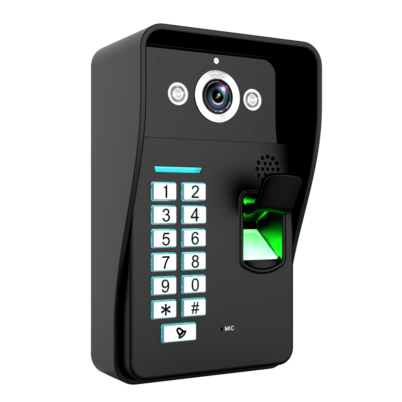 Video Doorbell Intercom System with Fingerprint Recognition