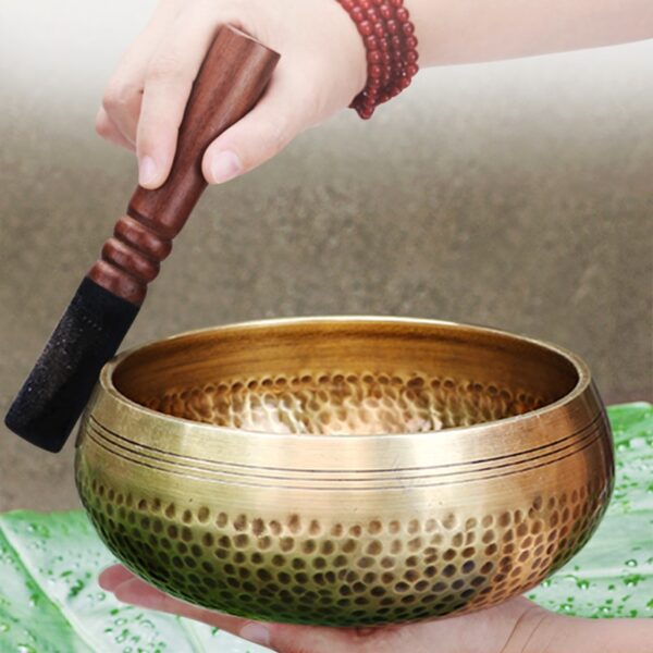 Nepal Handmade Meditation Sound Bowl - Image 3