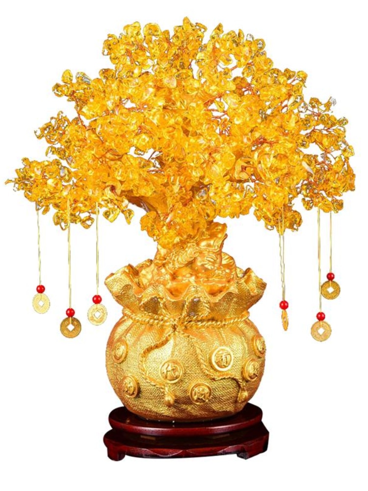 Lucky Wealth Crystal Tree