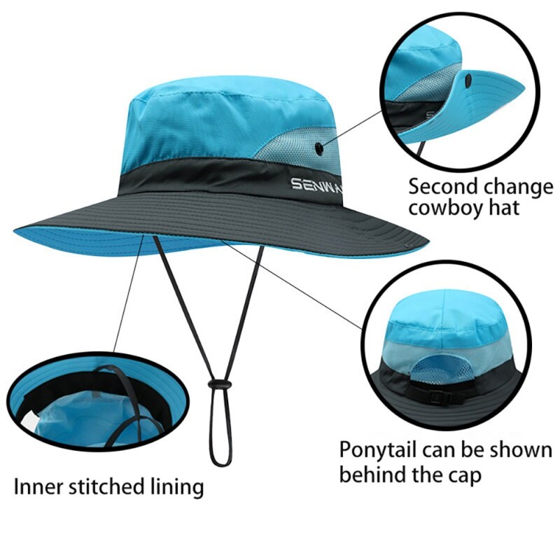 Women's Two Tone UV Protection Sun Hat