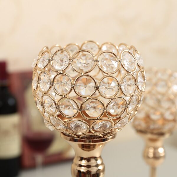 Luxury Crystal Candle Holder 2 Pcs Set - Image 5