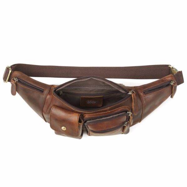 Men's Genuine Leather Waist Bag - Image 4