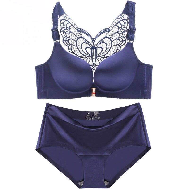 Women's Bra with Lace Butterfly Back