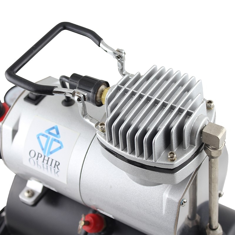 Compact Air Compressor with Dual Action Airbrush