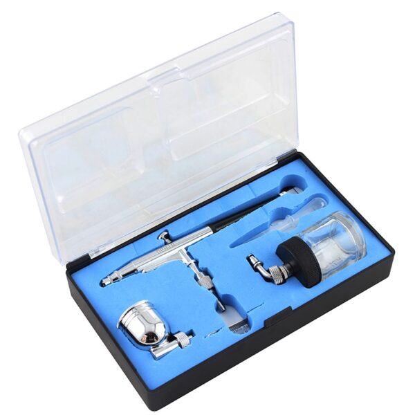 Compact Air Compressor with Dual Action Airbrush - Image 6