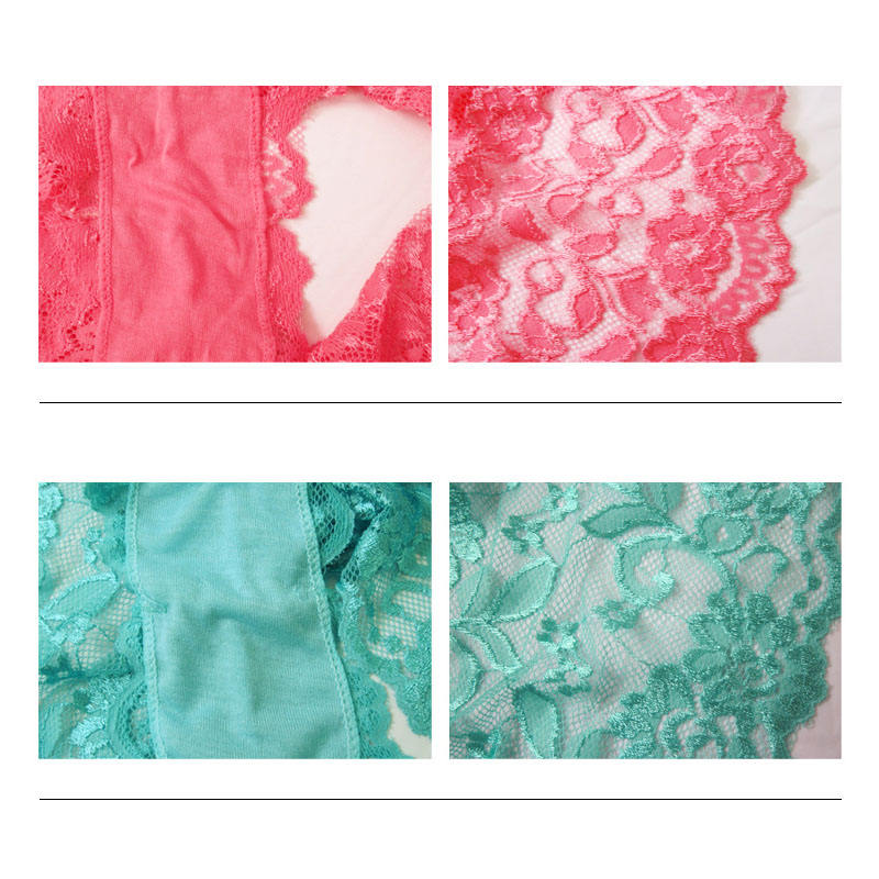 Set of Multicolored Women's Panties in Lace