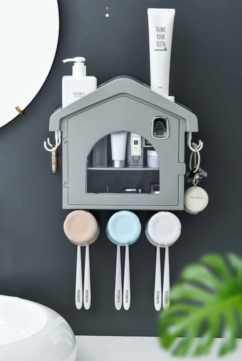 Cozy House Toothbrush Holder