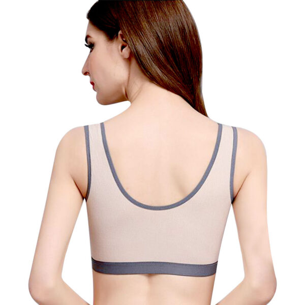 Front Zipper Cotton Bra for Women - Image 4