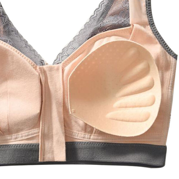 Front Zipper Cotton Bra for Women - Image 6