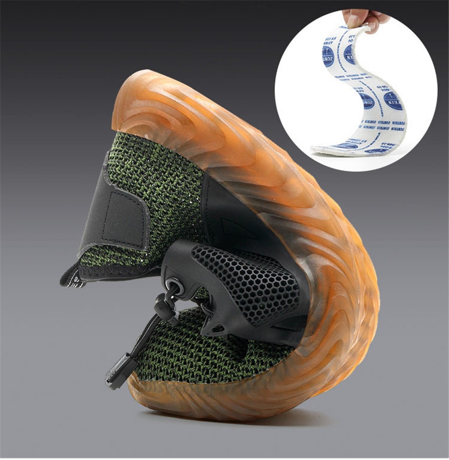 Breathable Mesh Steel Toe Sneakers