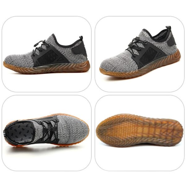 Breathable Mesh Steel Toe Sneakers - Image 7