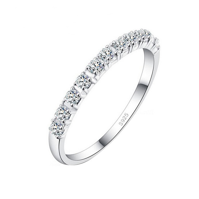 Classic Elegant White Crystal Women's Ring