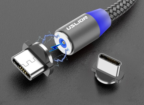 Magnetic USB Fast Charging Micro / Type C Cable - Image 3