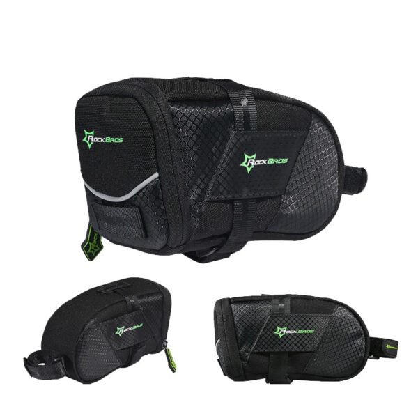 Waterproof Reflective Nylon Bicycle Saddle Bag - Image 4