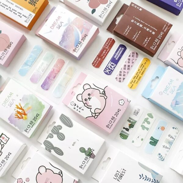 Printed Breathable Medical Patches 20 pcs Set - Image 5