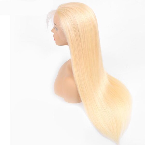 Lace Front Blonde Straight Human Hair Wig - Image 5