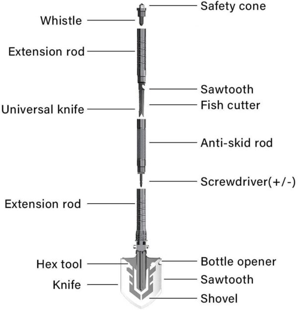 Multi-function Tactical Shovel - Image 4