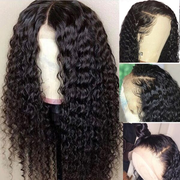 Lace Front Pre Plucked Human Hair Deep Wave Wig - Image 6