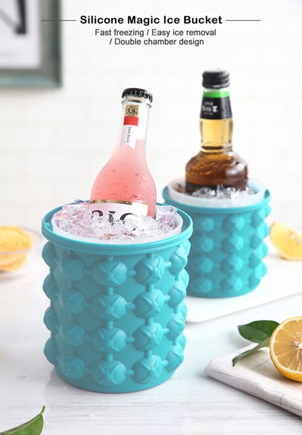 Round Silicone Ice Bucket - Image 5