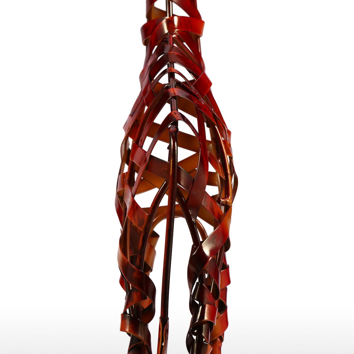 Iron Braided Giraffe Figurine