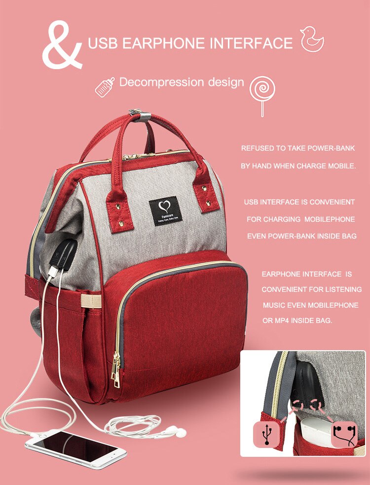 Waterproof Mommy Diaper Bag