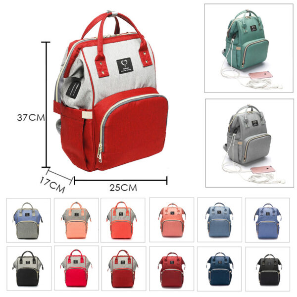 Waterproof Mommy Diaper Bag - Image 7