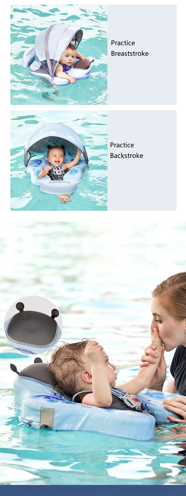 Baby Non-Inflatable Swimming Pool Ring