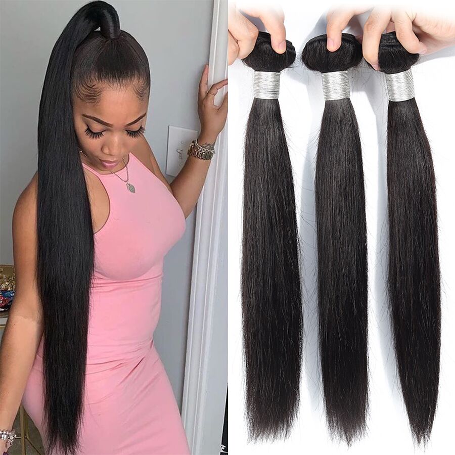 Straight Human Hair Bundles