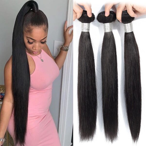 Straight Human Hair Bundles - Image 3