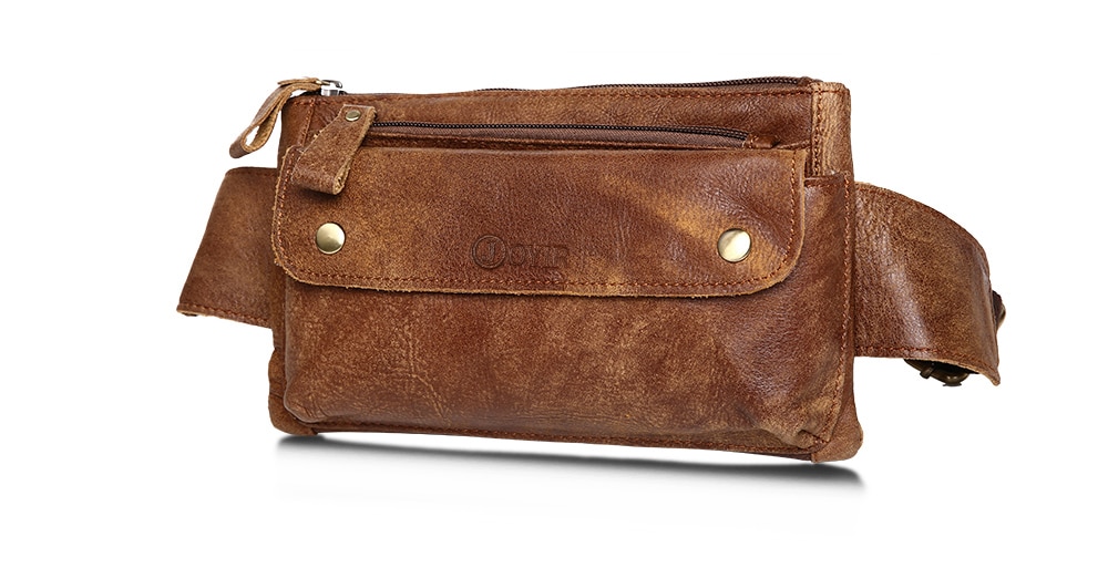 Men's Casual Genuine Leather Waist Bag