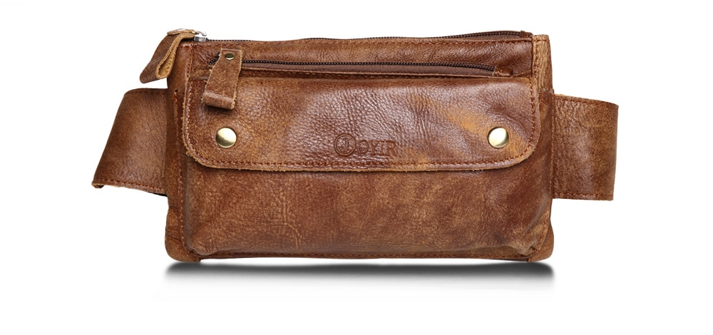 Men's Casual Genuine Leather Waist Bag