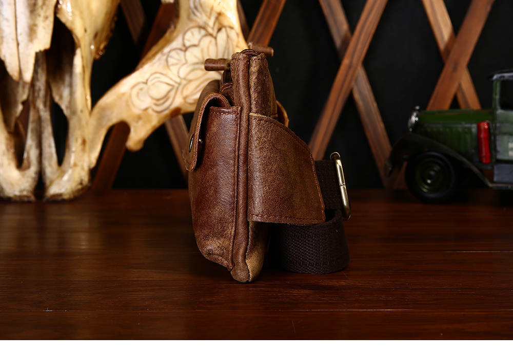 Men's Casual Genuine Leather Waist Bag