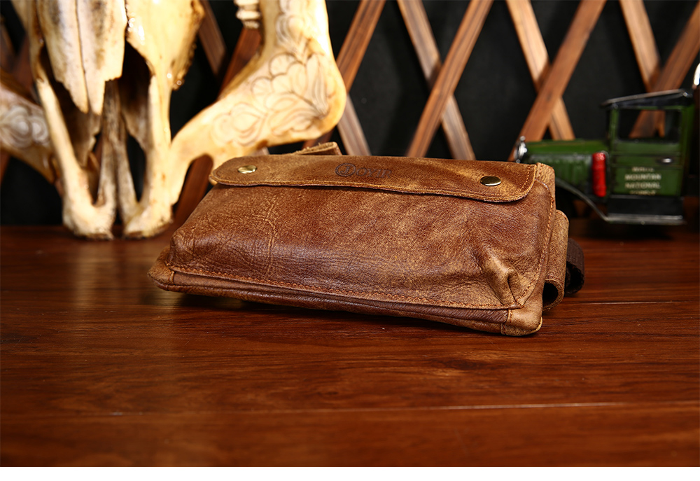 Men's Casual Genuine Leather Waist Bag