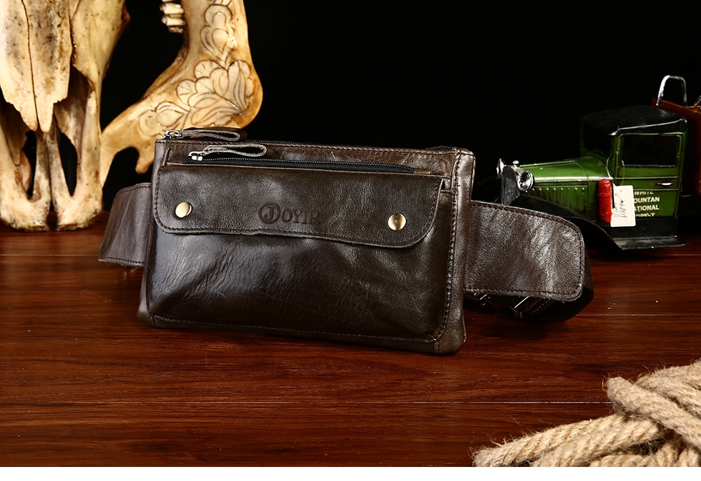 Men's Casual Genuine Leather Waist Bag