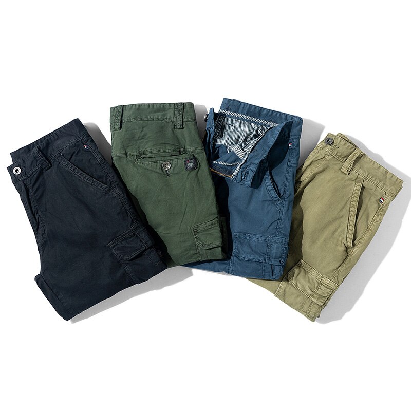 Men's Solid Color Cargo Shorts