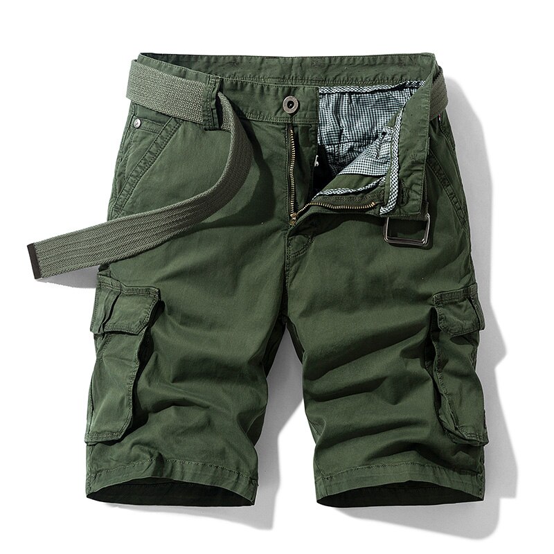 Men's Solid Color Cargo Shorts