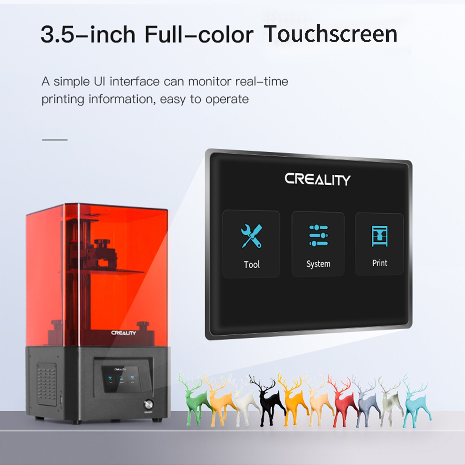 UV Photocuring 2K High Resolution LCD Resin 3D Printer