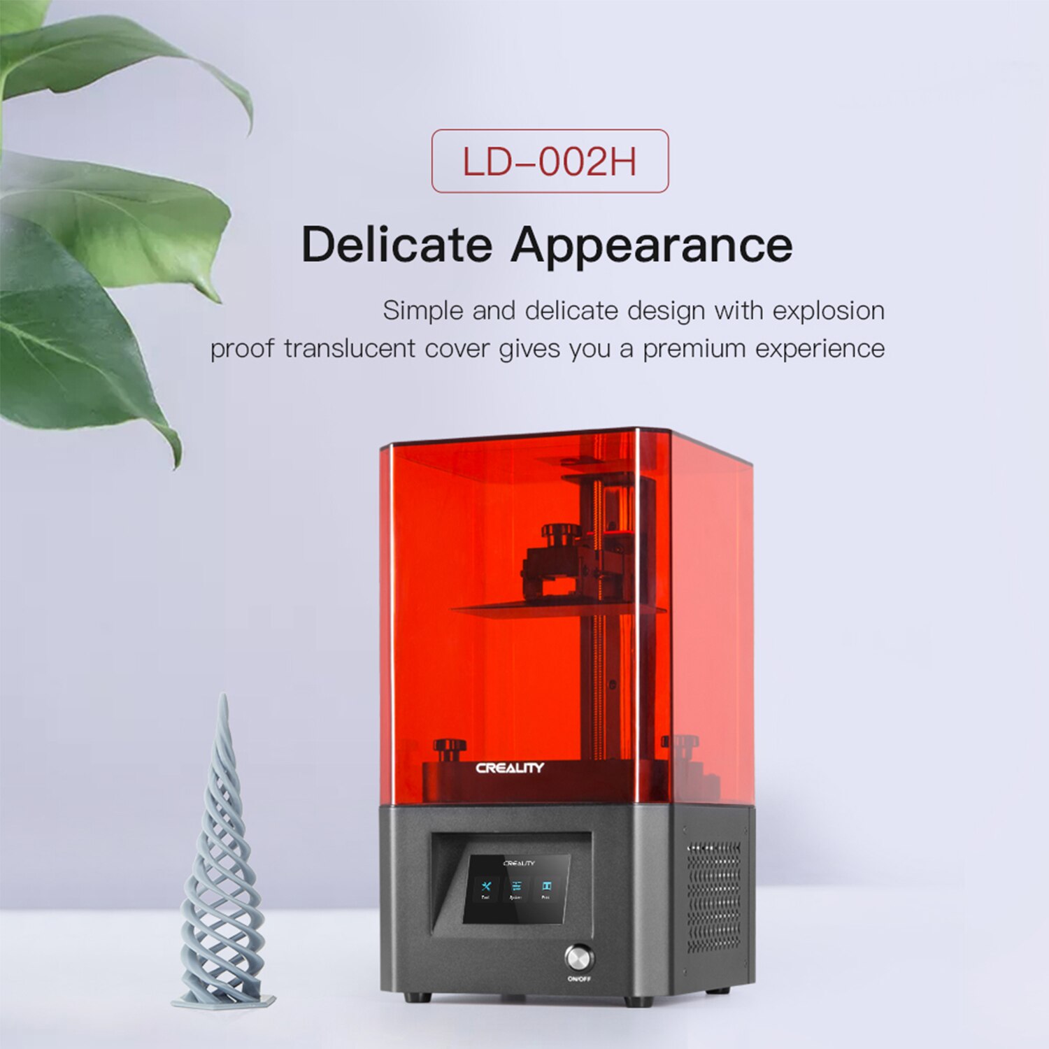 UV Photocuring 2K High Resolution LCD Resin 3D Printer