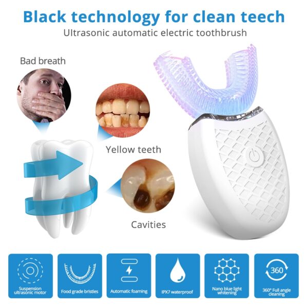 Automatic Sonic Electric U-Shaped Toothbrush - Image 5