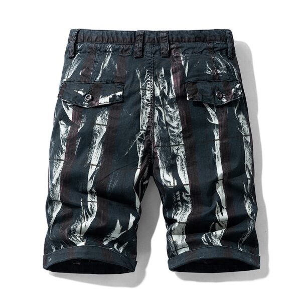 Men's Striped Cargo Shorts - Image 3