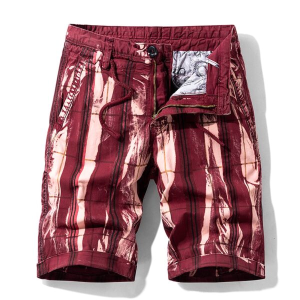 Men's Striped Cargo Shorts - Image 5