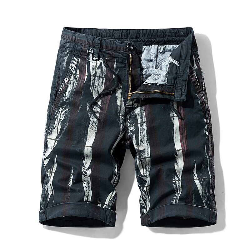 Men's Striped Cargo Shorts