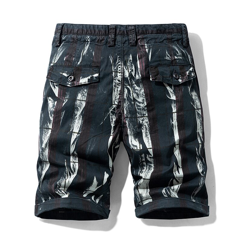 Men's Striped Cargo Shorts