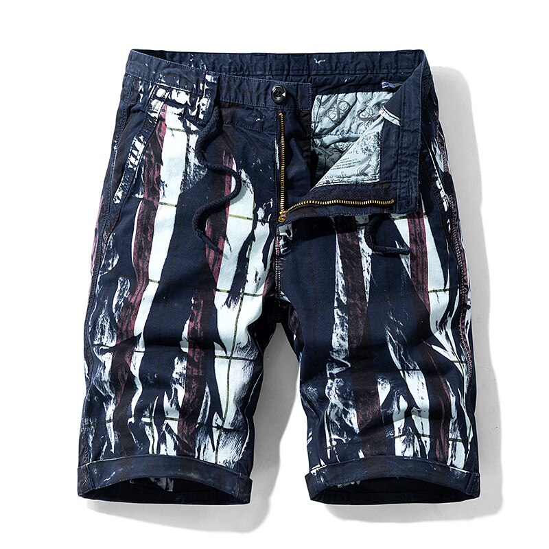 Men's Striped Cargo Shorts