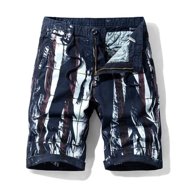 Men's Striped Cargo Shorts - Image 6