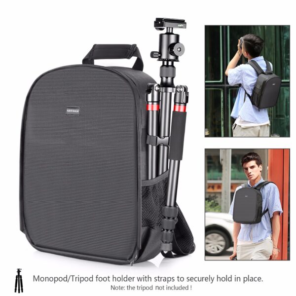 Waterproof Shockproof Backpack with Tripod Holder for Camera - Image 6