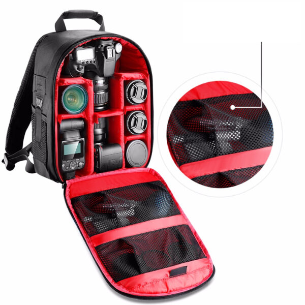 Waterproof Shockproof Backpack with Tripod Holder for Camera - Image 4