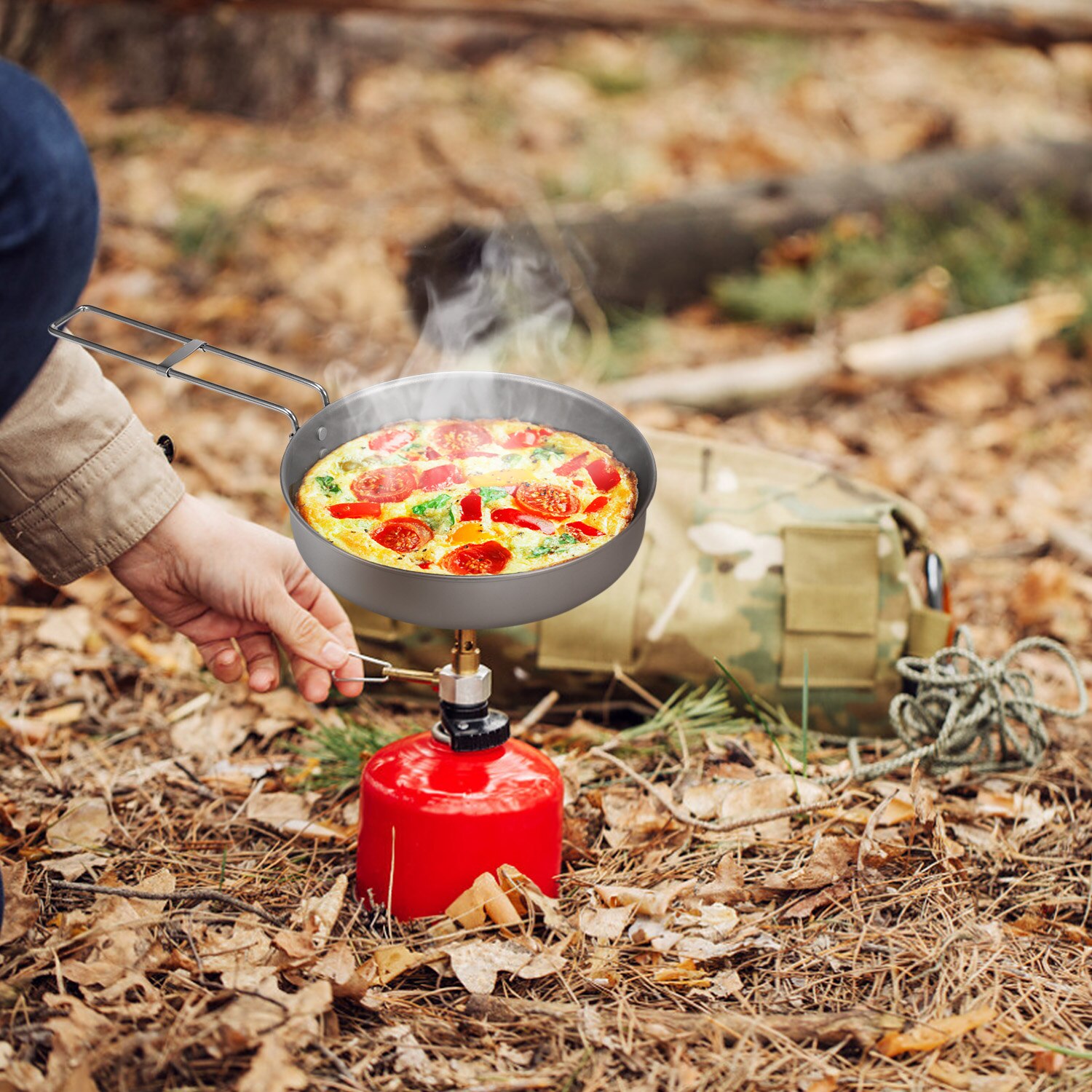 Ultralight Titanium Camping Frying Pan